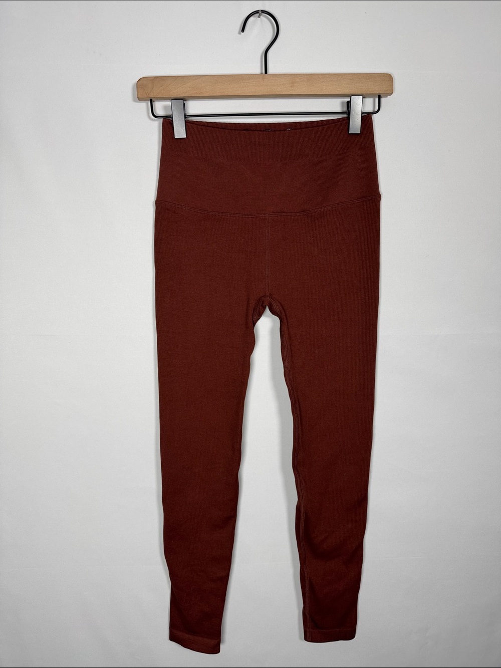 WAP143 {Spiritual Gangster} Brown Ribbed Leggings Tights Pants